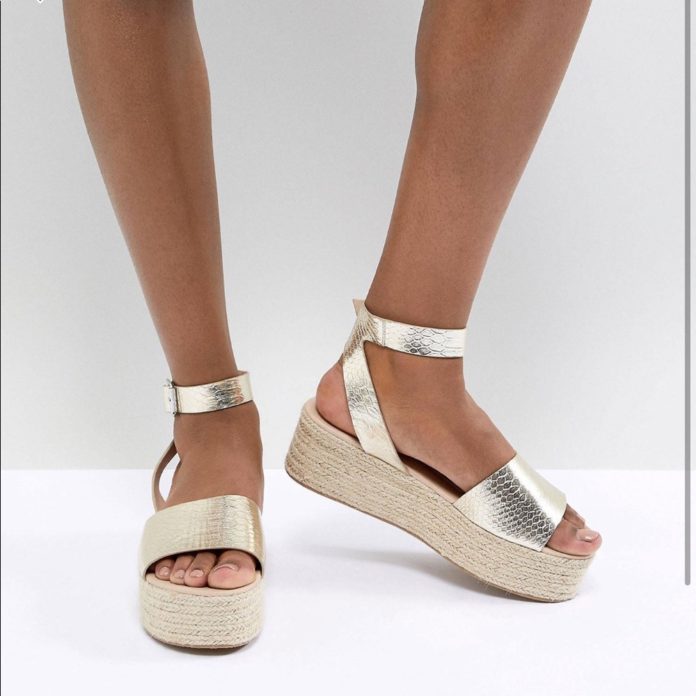 Asos Thear Espadrilles Platform/Flatform Sandals, size 7.5  Great condition